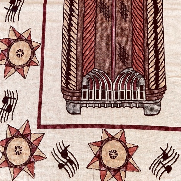 Beacon Blanket Juke Box Reversible The Blanket Brand Vtg 100% Cotton - Picture 8 of 13